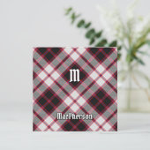 Clan MacPherson Jacht Tartan Kaart (Staand voorkant)