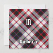 Clan MacPherson Jacht Tartan Kaart (Voorkant)