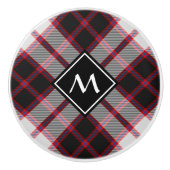 Clan MacPherson Jacht Tartan Keramische knop (Voorkant)
