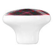 Clan MacPherson Jacht Tartan Keramische knop (Zijkant)