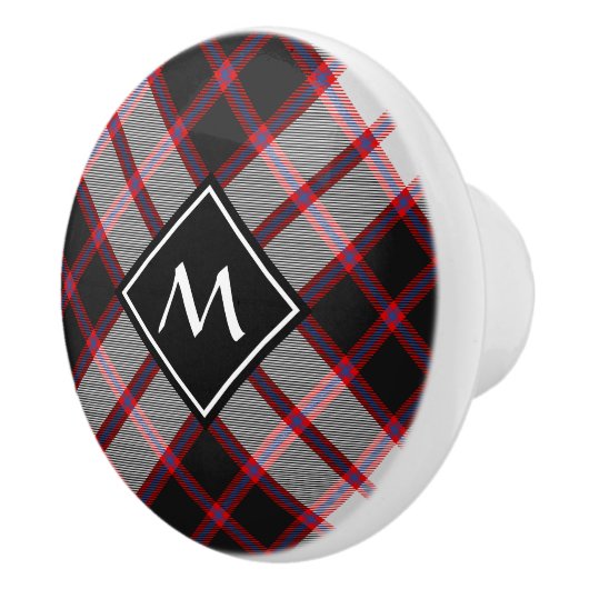 Clan MacPherson Jacht Tartan Keramische knop (Rechts)