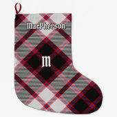 Clan MacPherson Jacht Tartan Kerstkous Grote Kerstsok (Voorkant)