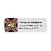 Clan MacPherson Jacht Tartan Label (Voorkant)