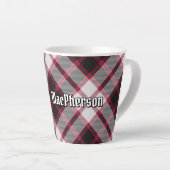 Clan MacPherson Jacht Tartan Latte Mok (Rechterhoek)