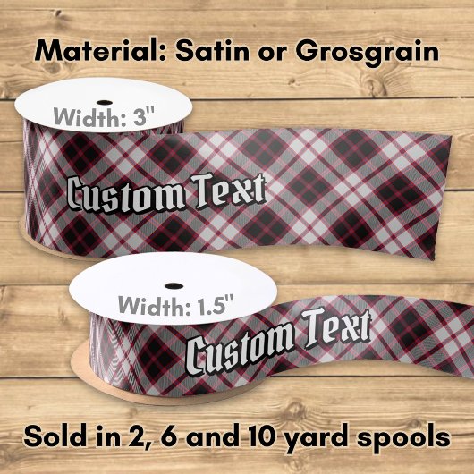 Clan MacPherson Jacht Tartan Satijnen Lint