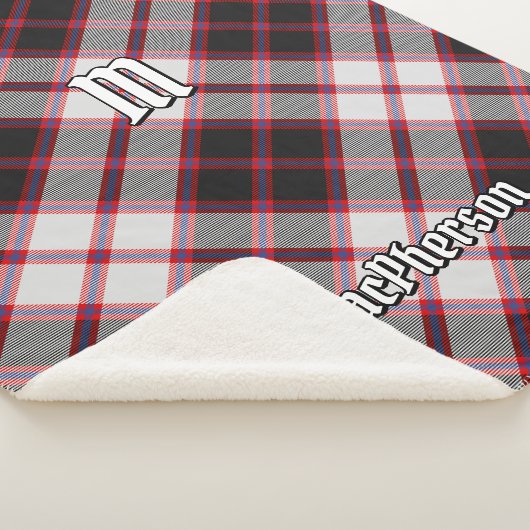Clan MacPherson Jacht Tartan Sherpa Blanket Sherpa Deken (3/4)