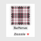 Clan MacPherson Jacht Tartan Sticker (Vel)