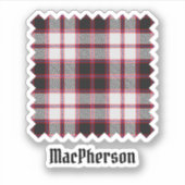 Clan MacPherson Jacht Tartan Sticker (Voorkant)