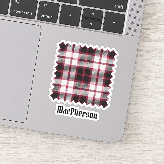 Clan MacPherson Jacht Tartan Sticker (Detail)