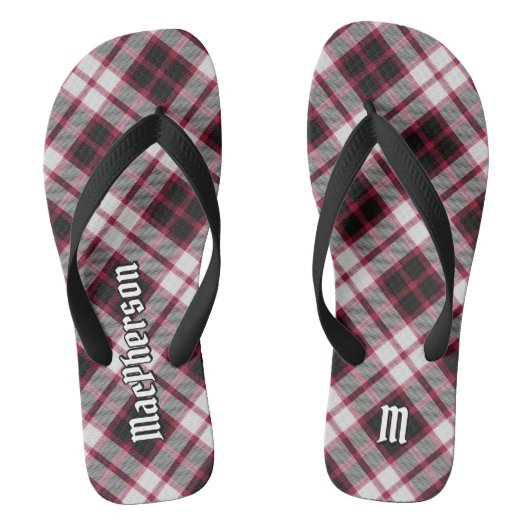 Clan MacPherson Jacht Tartan Teenslippers (Voetbed)
