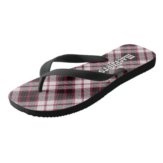 Clan MacPherson Jacht Tartan Teenslippers (Schuin)