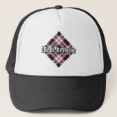 Clan MacPherson Jacht Tartan Trucker Hoed Pet (Voorkant)