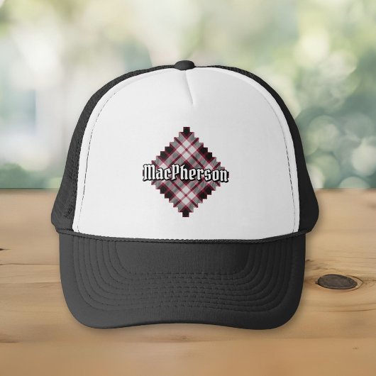 Clan MacPherson Jacht Tartan Trucker Hoed Pet