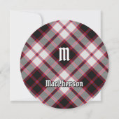 Clan MacPherson Jacht Tartan Uitnodiging (Voorkant)