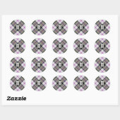 Clan MacPherson Jurk Tartan Classic Ronde Sticker (Vel)