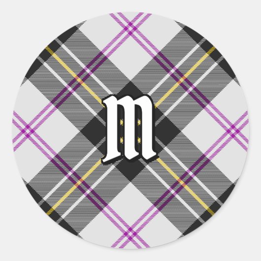 Clan MacPherson Jurk Tartan Classic Ronde Sticker (Voorkant)