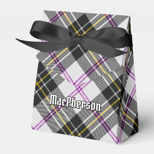 Clan MacPherson Jurk Tartan Favor Box Bedankdoosjes (Voorkant Zijde)