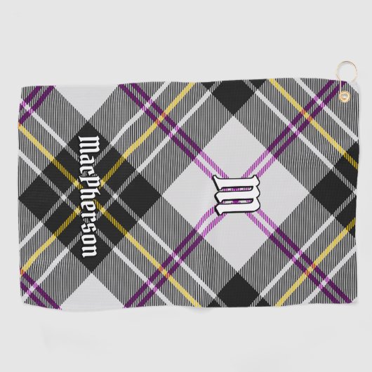 Clan MacPherson Jurk Tartan Golf Handdoek (Horizontaal)