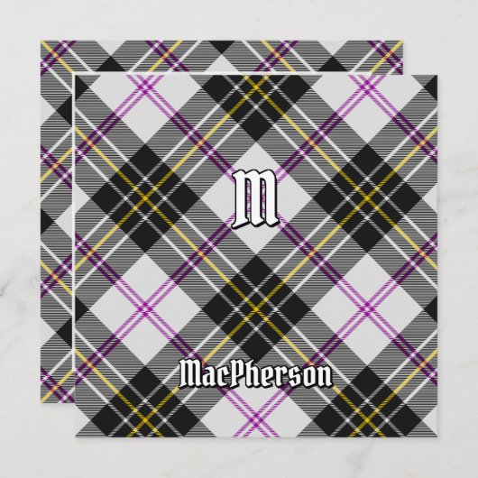 Clan MacPherson Jurk Tartan Kaart (Voorkant / Achterkant)