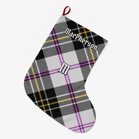 Clan MacPherson Jurk Tartan Kerstkous Grote Kerstsok (Voorkant (Hangend))