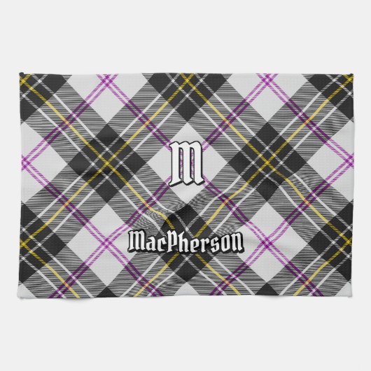 Clan MacPherson Jurk Tartan Keukenhanddoek (Horizontaal)
