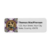 Clan MacPherson Jurk Tartan Label (Voorkant)