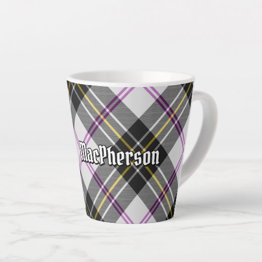 Clan MacPherson Jurk Tartan Latte Mok (Rechterhoek)