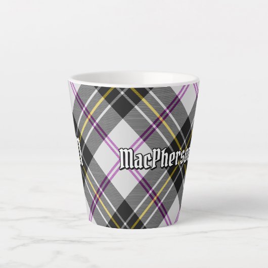 Clan MacPherson Jurk Tartan Latte Mok (Voorkant)