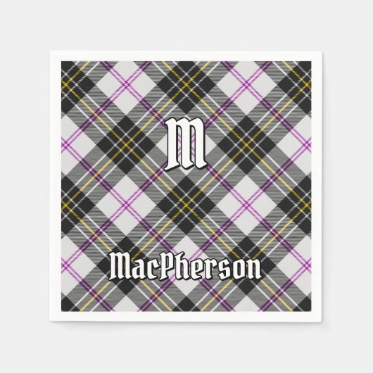 Clan MacPherson Jurk Tartan Servetten (Voorkant)