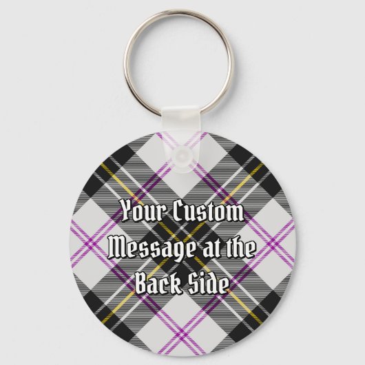 Clan MacPherson Jurk Tartan Sleutelhanger (Achterkant)