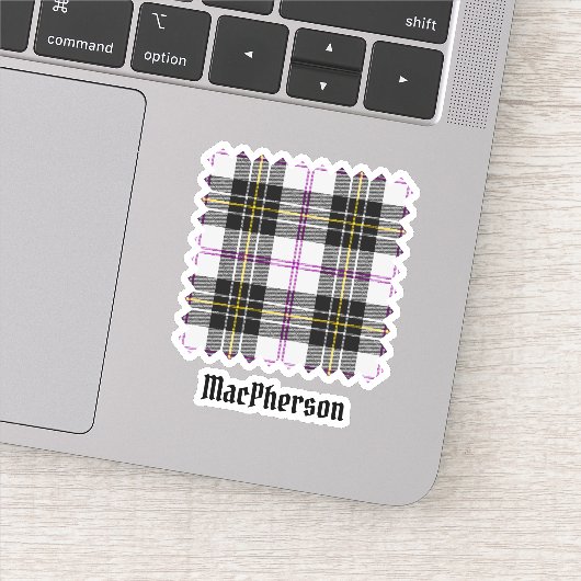 Clan MacPherson Jurk Tartan Sticker (Detail)