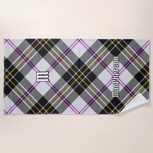 Clan MacPherson Jurk Tartan Strandlaken (Voorkant)