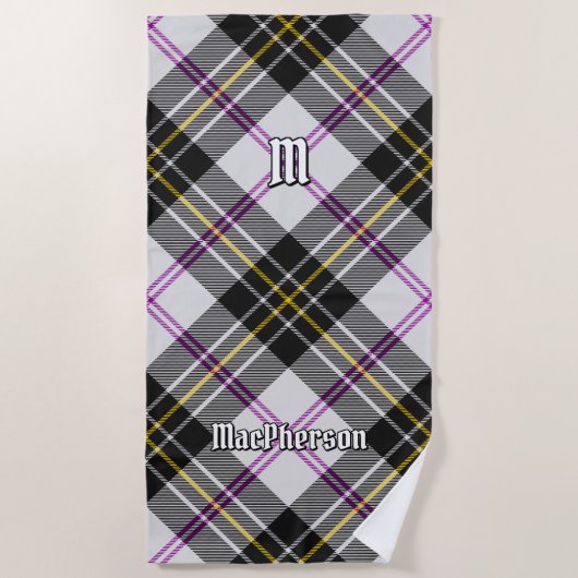 Clan MacPherson Jurk Tartan Strandlaken (Voorkant)