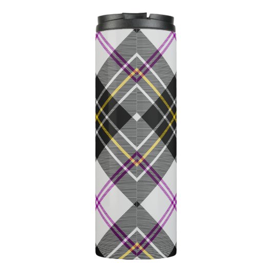 Clan MacPherson Jurk Tartan Thermische Tumbler Thermosbeker (Achterkant)