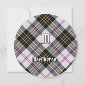 Clan MacPherson Jurk Tartan Uitnodiging (Voorkant)