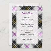 Clan MacPherson Jurk Tartan Uitnodiging (Achterkant)