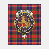 Clan MacPherson Modern Tartan Pset Fleece Deken (Voorkant)