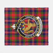 Clan MacPherson Modern Tartan Pset Fleece Deken (Voorkant (Horizontaal))