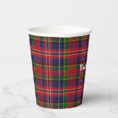 Clan MacPherson Plaid Custom Papieren Bekers (Rechts)