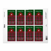 Clan MacPherson Pset Wedding Mini Wine Labels (Full Sheet)