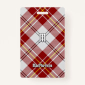 Clan MacPherson Rode jurk Tartan Badge (Voorkant)