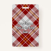 Clan MacPherson Rode jurk Tartan Badge (Achterkant)