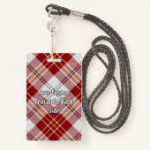 Clan MacPherson Rode jurk Tartan Badge (Achterkant met draagriem)
