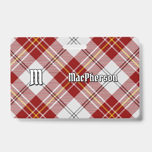 Clan MacPherson Rode Jurk Tartan Badge (Voorzijde)