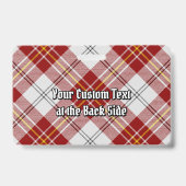 Clan MacPherson Rode Jurk Tartan Badge (Achterkant)