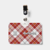 Clan MacPherson Rode Jurk Tartan Badge (Voorzijde met clip)