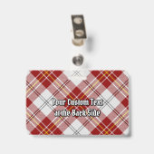 Clan MacPherson Rode Jurk Tartan Badge (Achterkant met clip)