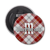 Clan MacPherson Rode Jurk Tartan Button Flesopener (Voorkant)