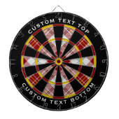 Clan MacPherson Rode Jurk Tartan Dart Board Dartbord (Voorkant)