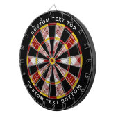 Clan MacPherson Rode Jurk Tartan Dart Board Dartbord (Voorkant Rechts)